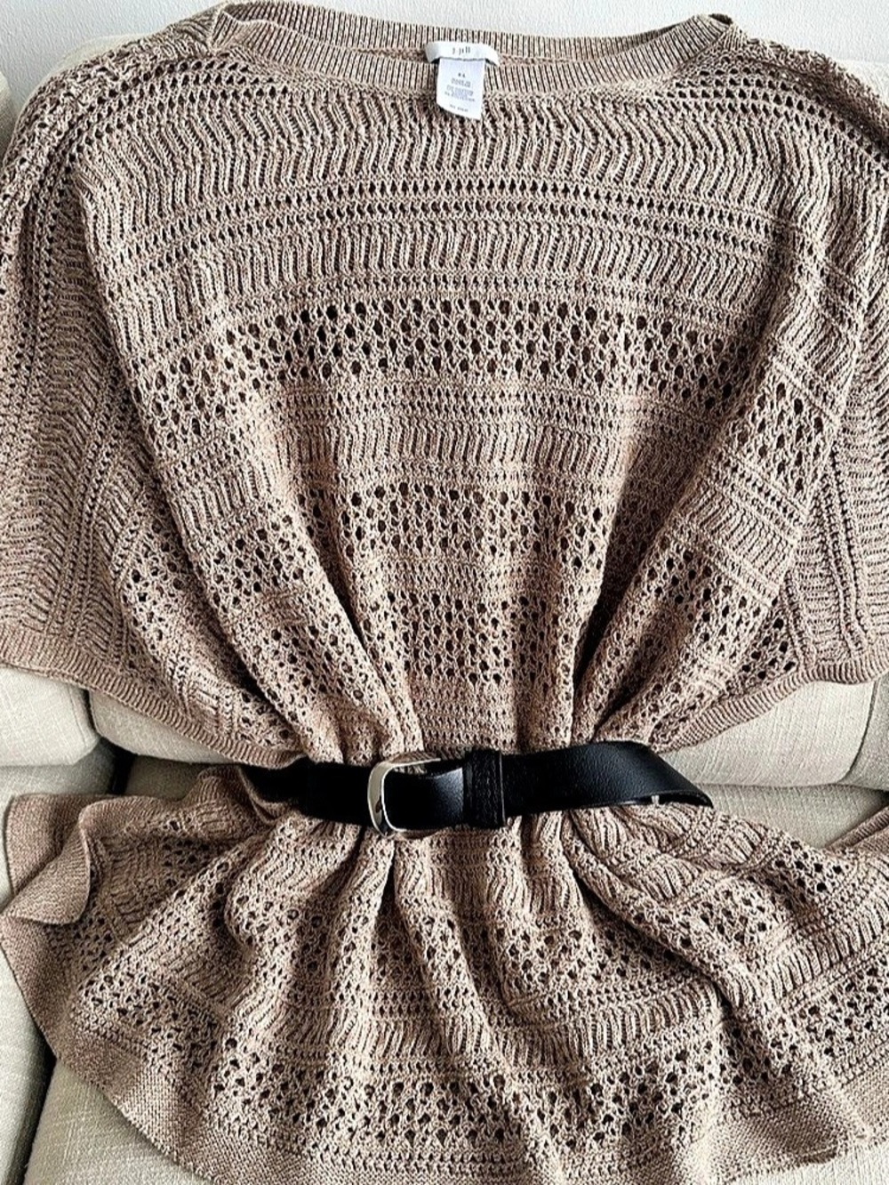 J. Jill Open Knit Sweater Brown Size Small-Large (never worn, new without tags)